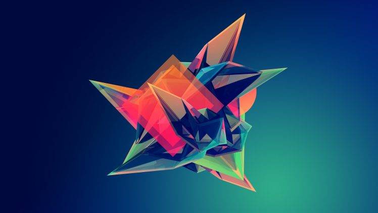 geometry, Digital Art, Justin Maller, Facets HD Wallpaper Desktop Background