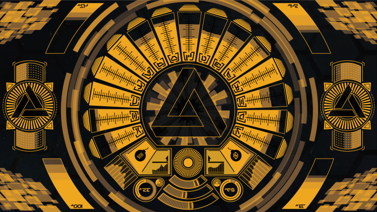 geometry, Abstergo Industries, Interfaces, Sound, Deus Ex: Human Revolution, Deus Ex, Penrose Triangle HD Wallpaper Desktop Background