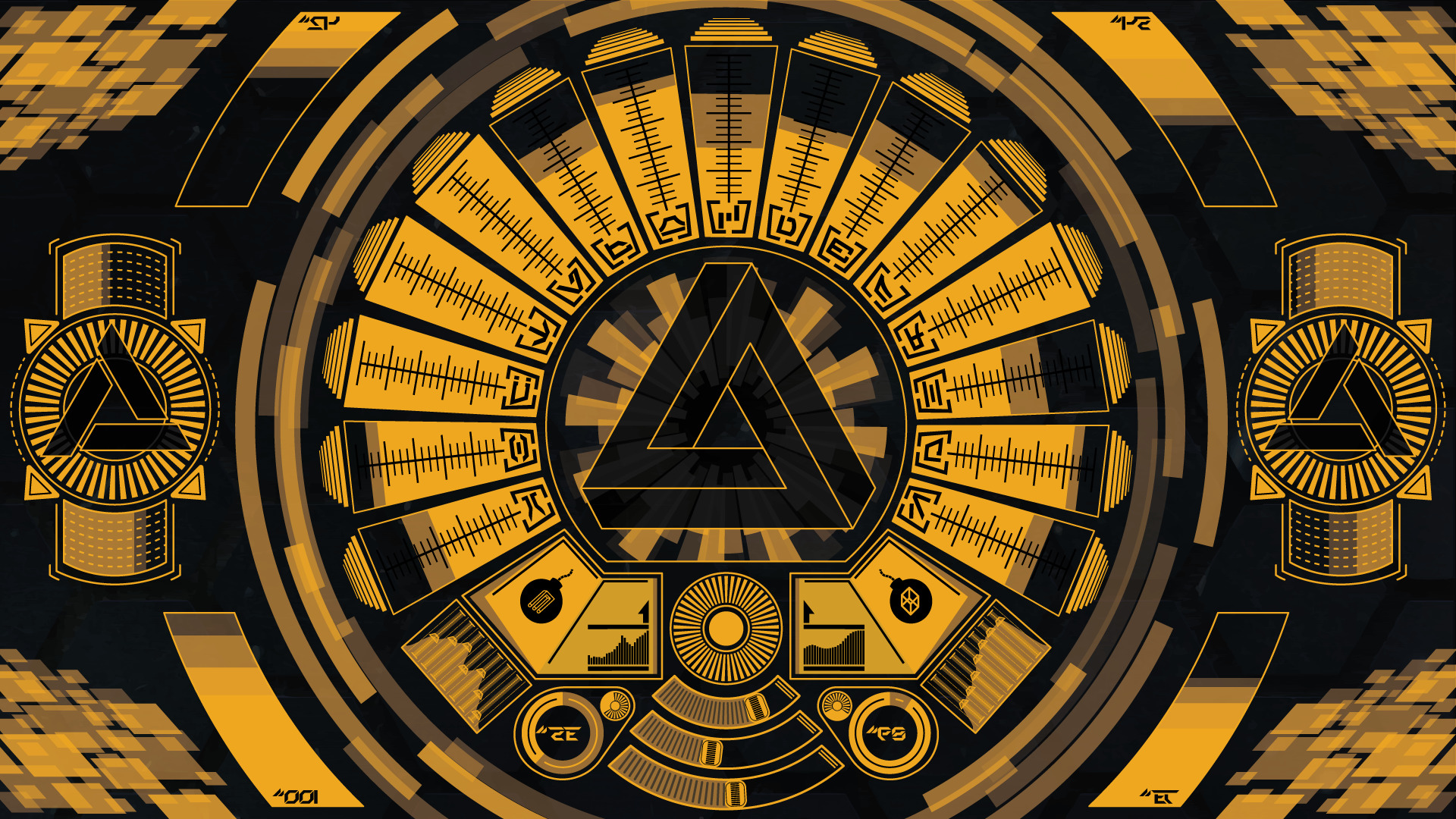 geometry, Abstergo Industries, Interfaces, Sound, Deus Ex: Human Revolution, Deus Ex, Penrose Triangle Wallpaper