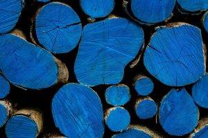 wood, Texture, Blue