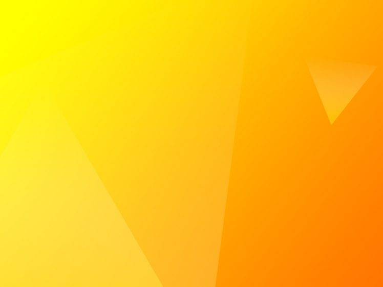 orange, Shapes, Geometry, Gradient, Triangle, Yellow, Minimalism HD Wallpaper Desktop Background