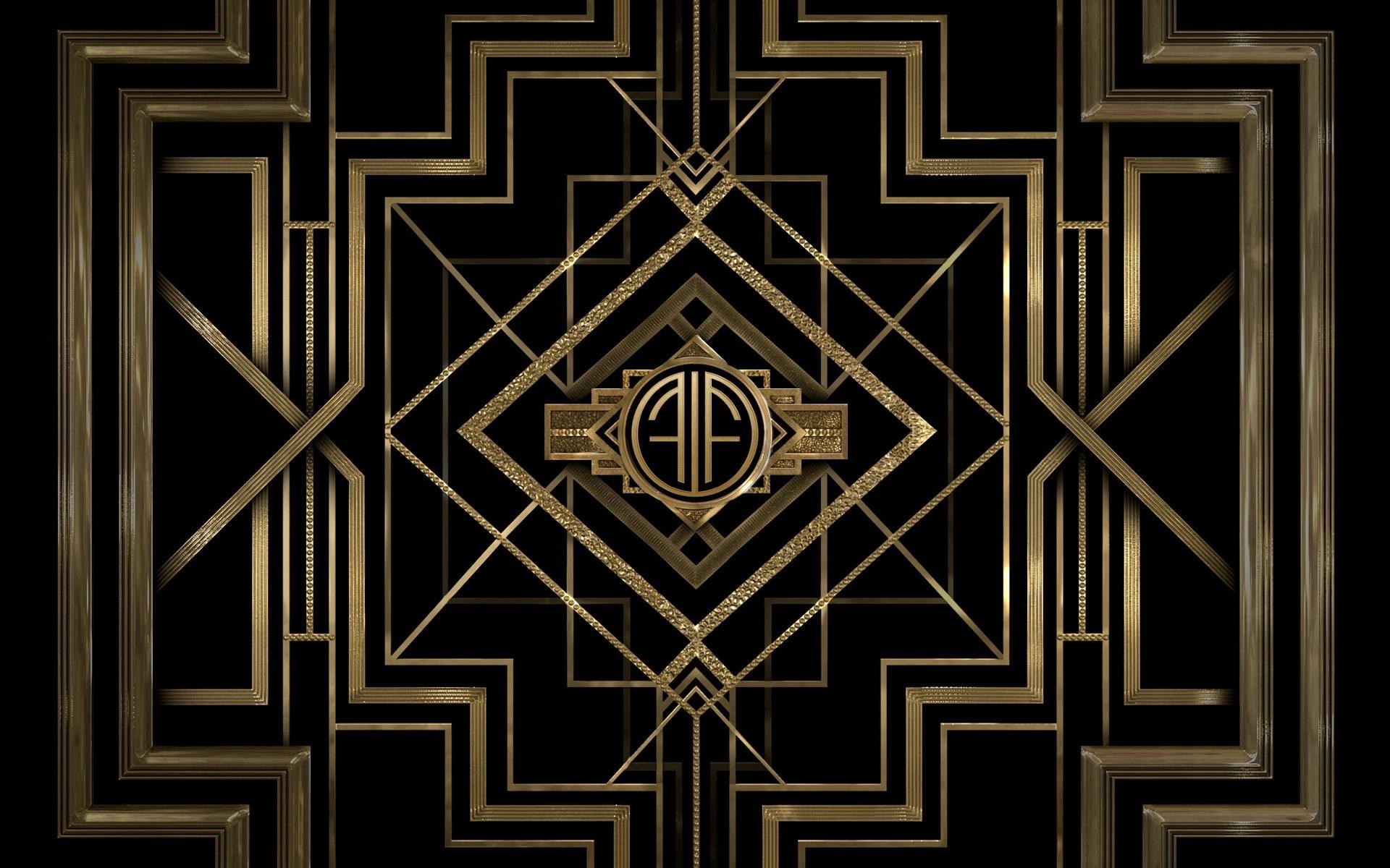 minimalism, Pattern, Digital Art, Black, Gold, The Great Gatsby Wallpapers  HD / Desktop and Mobile Backgrounds