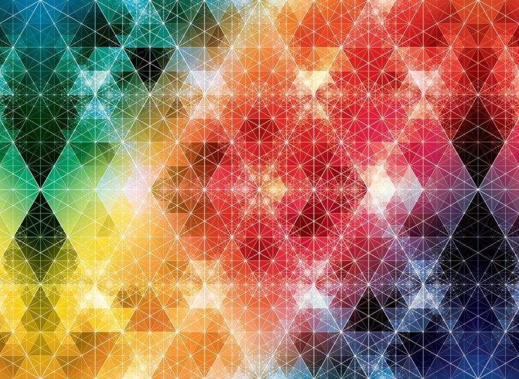 geometry, Andy Gilmore, Colorful, Triangle, Texture HD Wallpaper Desktop Background