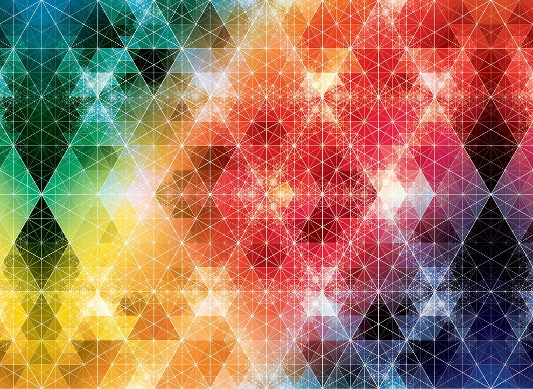geometry, Andy Gilmore, Colorful, Triangle, Texture Wallpaper