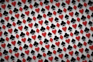 hearts, Spades, Playing Cards, Pattern, Simple