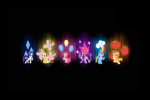 My Little Pony, Digital Art, Rarity, Fluttershy, Pinkie Pie, Twilight Sparkle, Rainbow Dash, Applejack