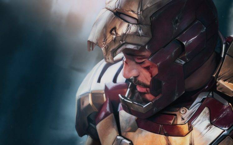 Iron Man, Superhero, Tony Stark, Robert Downey Jr., Fan Art, Artwork, Digital Art HD Wallpaper Desktop Background