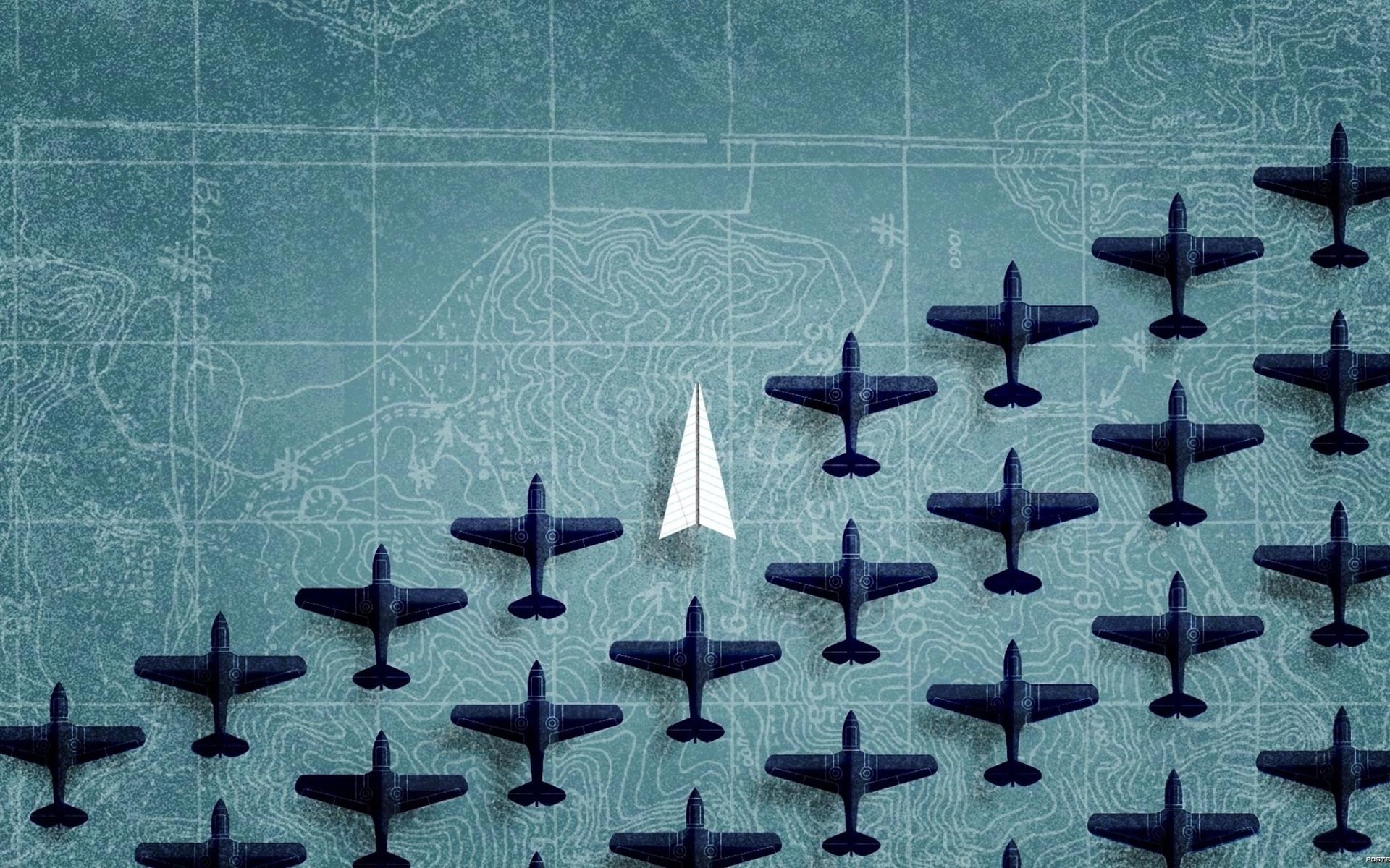 Digital Art Minimalism Aircraft Paper Planes Map Airplane Images, Photos, Reviews