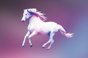 horse, Low Poly, Digital Art, Colorful, Simple, Minimalism