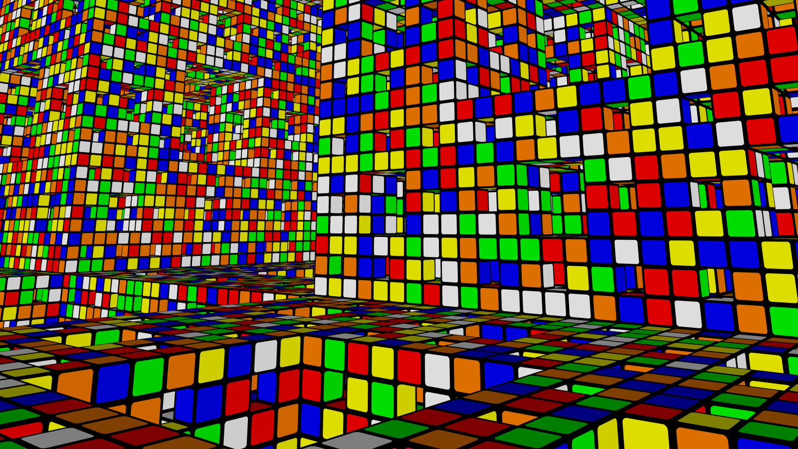 digital Art, Tiles, Square, Colorful, Cube, 3D, Rubiks Cube Wallpaper