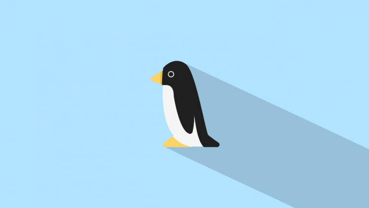 Penguin, Long Shadow, Animals, Minimalism HD Wallpaper Desktop Background