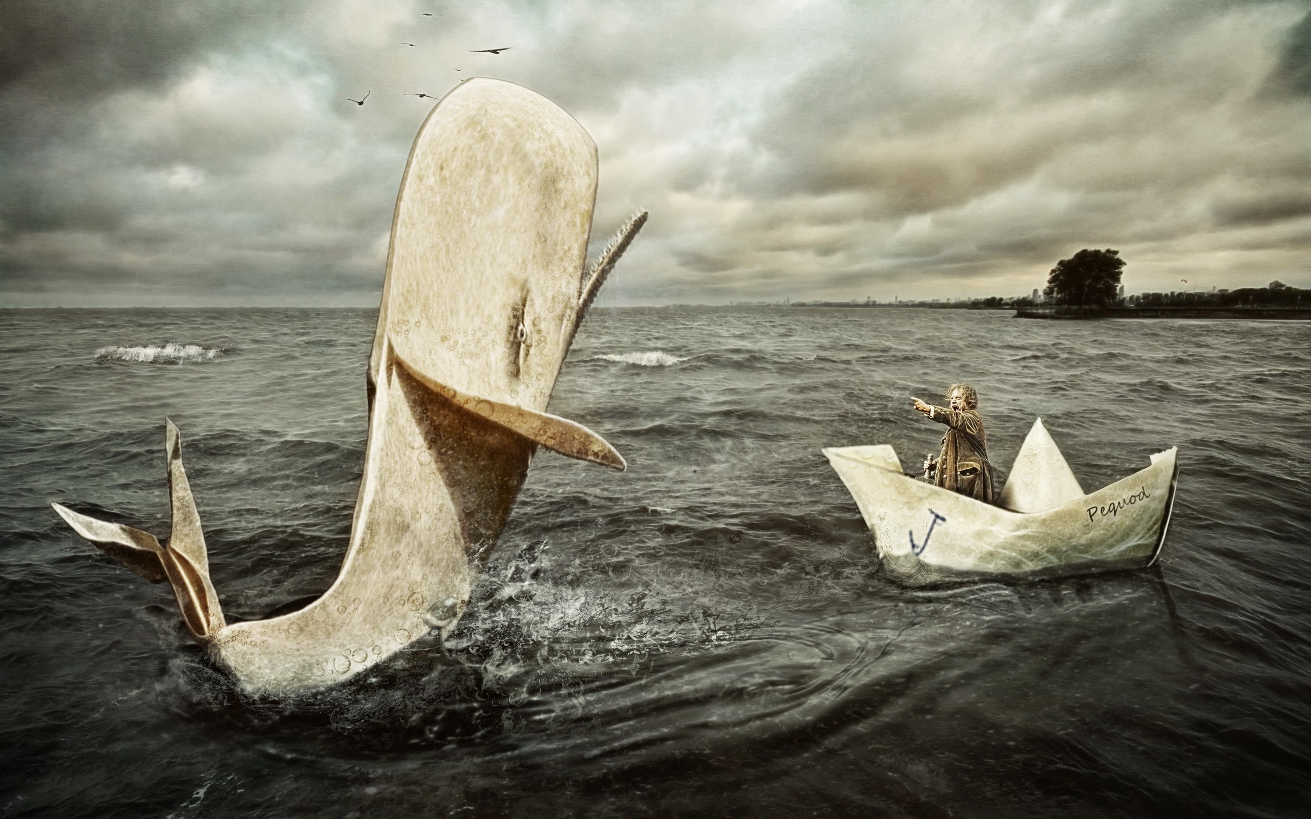 Moby Dick, Digital Art, Artwork Wallpaper