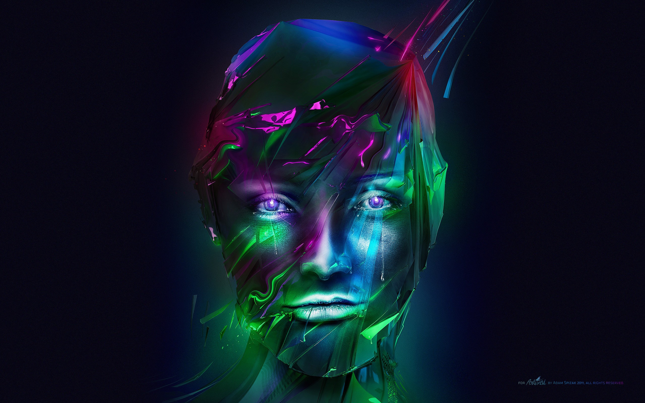 face, Digital Art Wallpaper