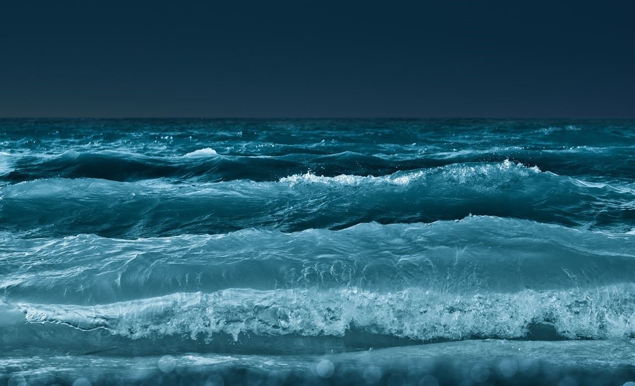 sea, Waves, Digital Art Wallpaper