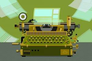 digitalocean, Typewriters, Paper, Digital Art