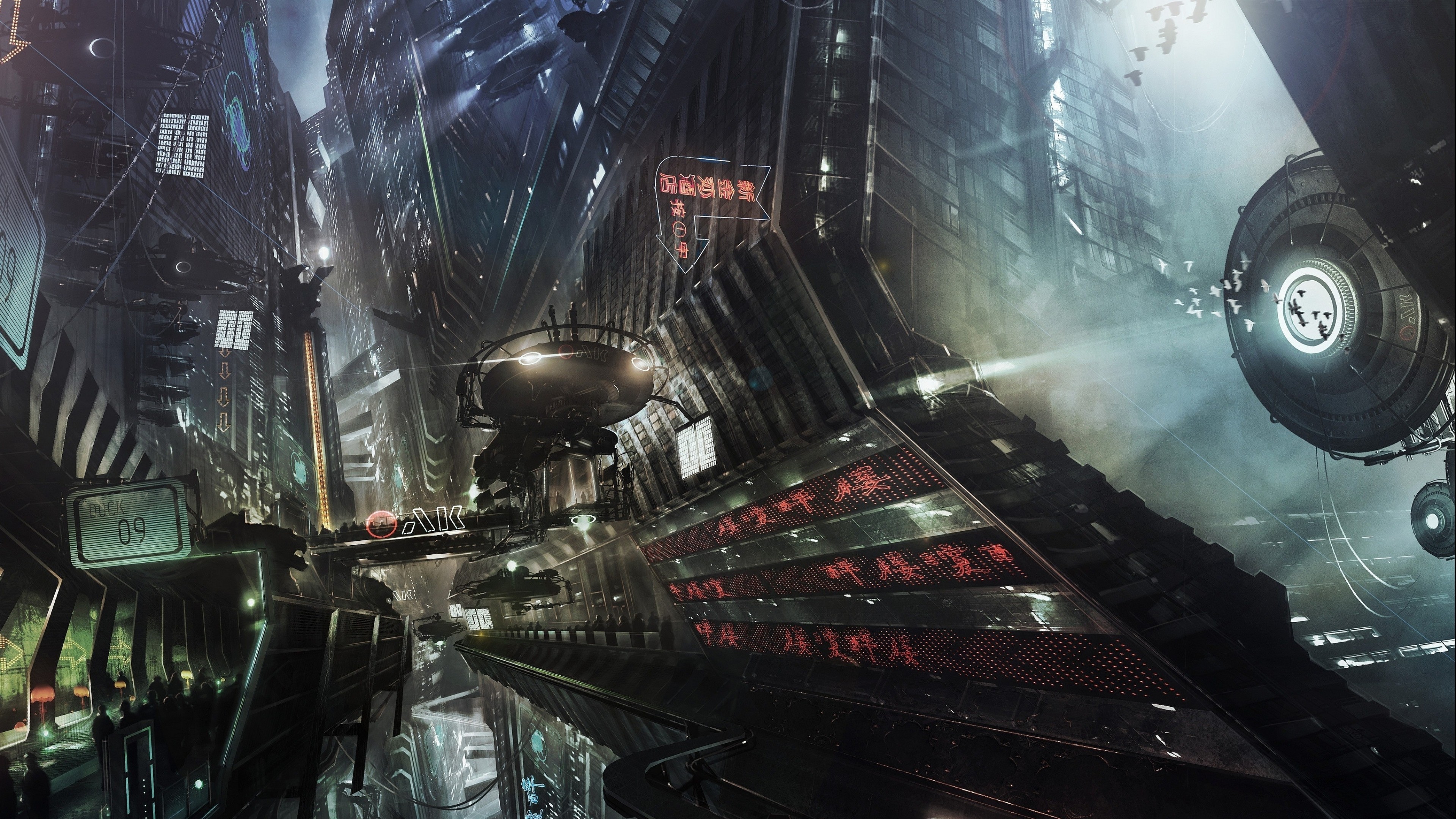 artwork, Futuristic, City, Digital Art, Science Fiction Wallpaper