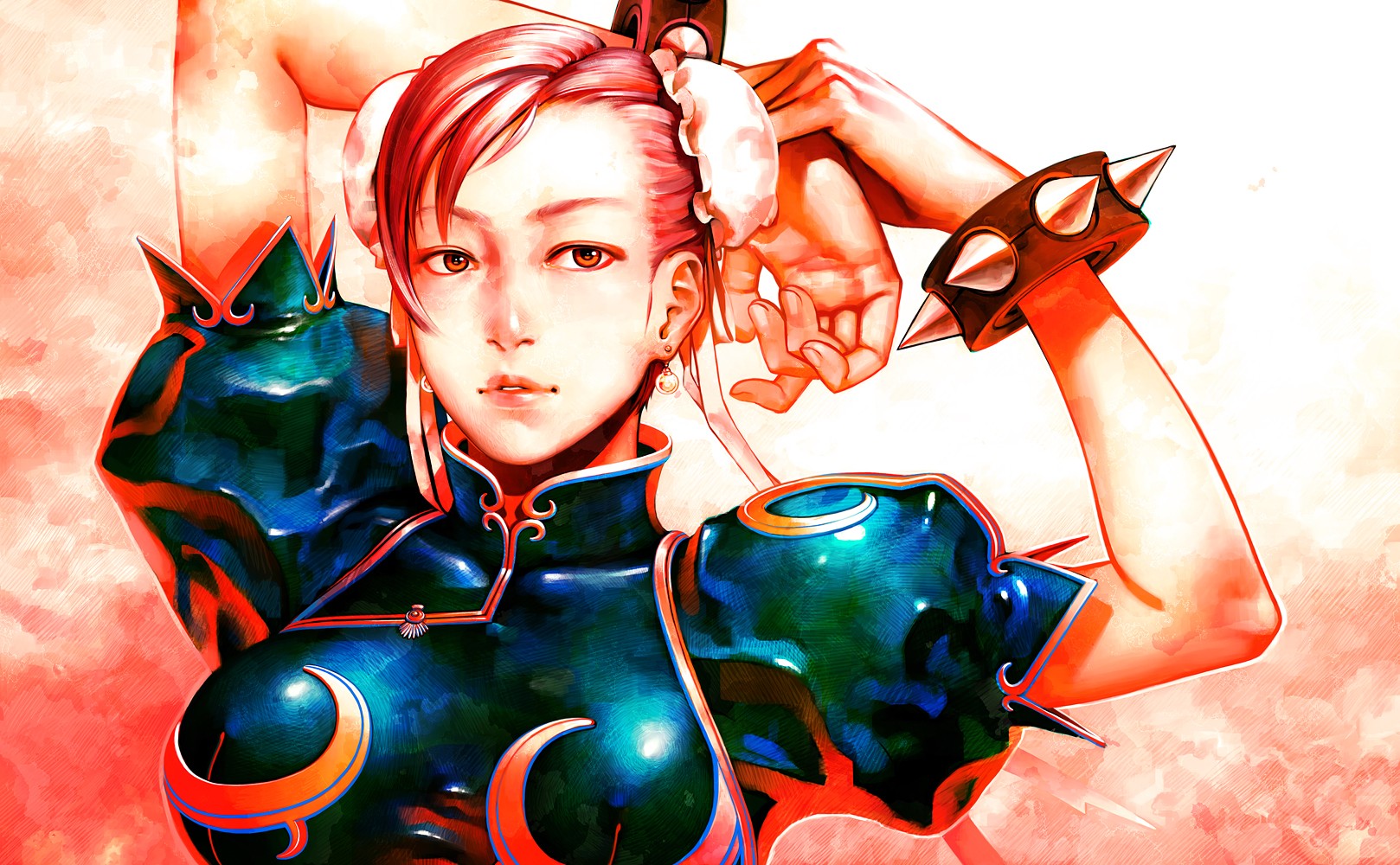 Ryo Iwai, Chun Li, Street Fighter, Digital Art, Painting, Airbrushed Wallpaper