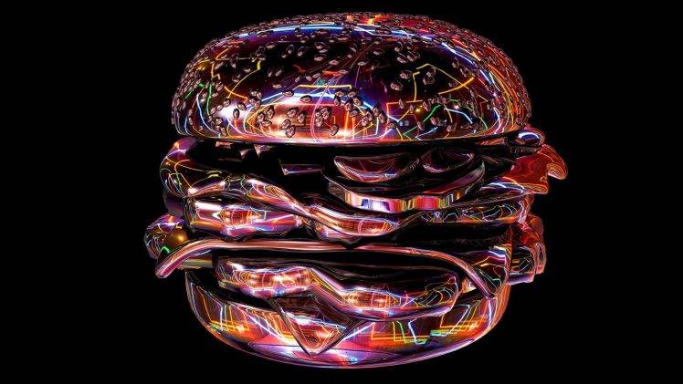 hamburgers, Digital Art, Colorful HD Wallpaper Desktop Background