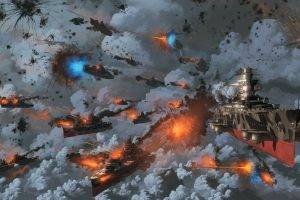 artwork, Digital Art, Steampunk, Naval Battles, Sky, War