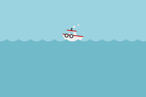 minimalism, Digital Art, Simple, Boat