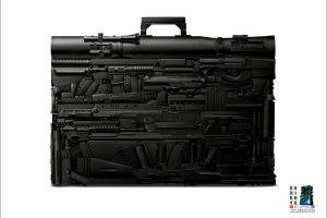 digital Art, Suitcases, Weapon