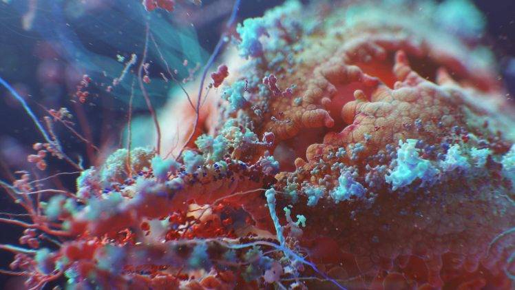 digital Art, Colorful, Macro, HIV, Disease, Cells HD Wallpaper Desktop Background