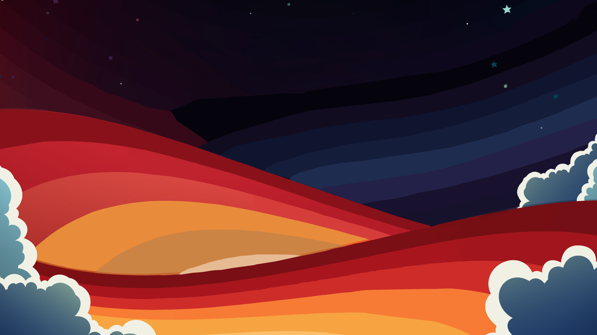 digital Art, Colorful, Clouds Wallpaper