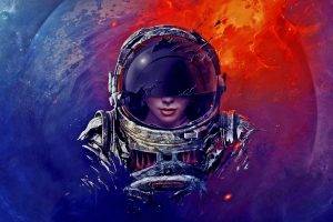 science Fiction, Astronauts, Digital Art