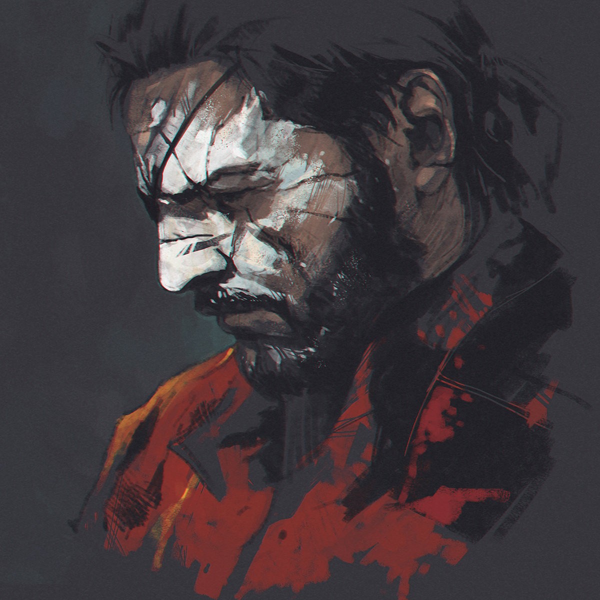 artwork, Digital 2D, Metal Gear Solid V: The Phantom Pain, Naked Snake, Digital Art Wallpaper