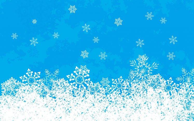 drawing, Blue, Digital Art, Winter HD Wallpaper Desktop Background