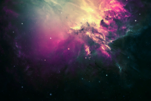 stars, Nebula, Digital Art, Color Correction