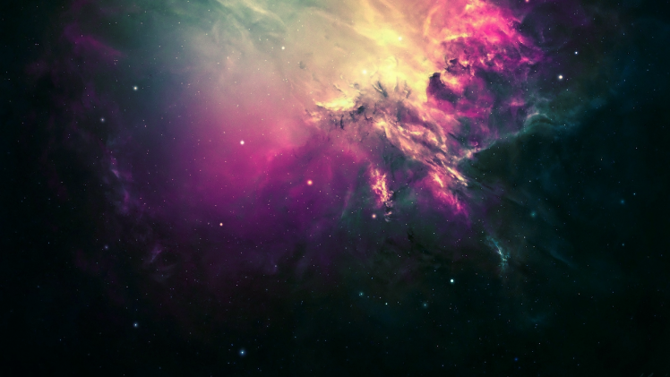 stars, Nebula, Digital Art, Color Correction HD Wallpaper Desktop Background