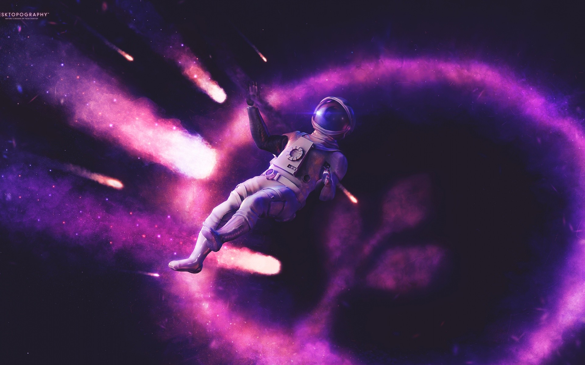 astronaut, Digital Art, Artwork, Desktopography Wallpaper