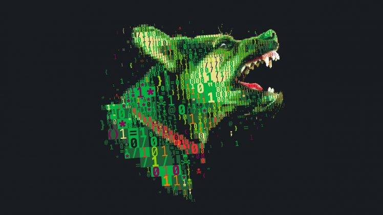 dog, Digital Art, Numbers, Skull And Bones, Simple Background HD Wallpaper Desktop Background