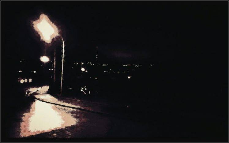night, City At Night, Digital Art HD Wallpaper Desktop Background