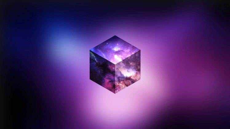 abstract, CGI, Purple, Cube, Space HD Wallpaper Desktop Background