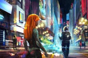 redhead, Science Fiction, Digital Art