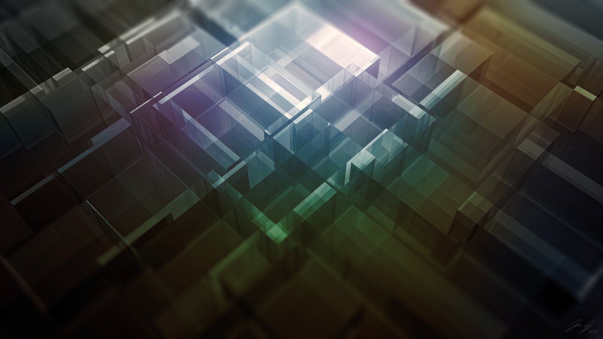 abstract, Reflection, Processor, 3D, Cinema 4D, Colorful, Trippy, Glass Wallpaper