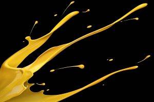abstract, Yellow, Black Background