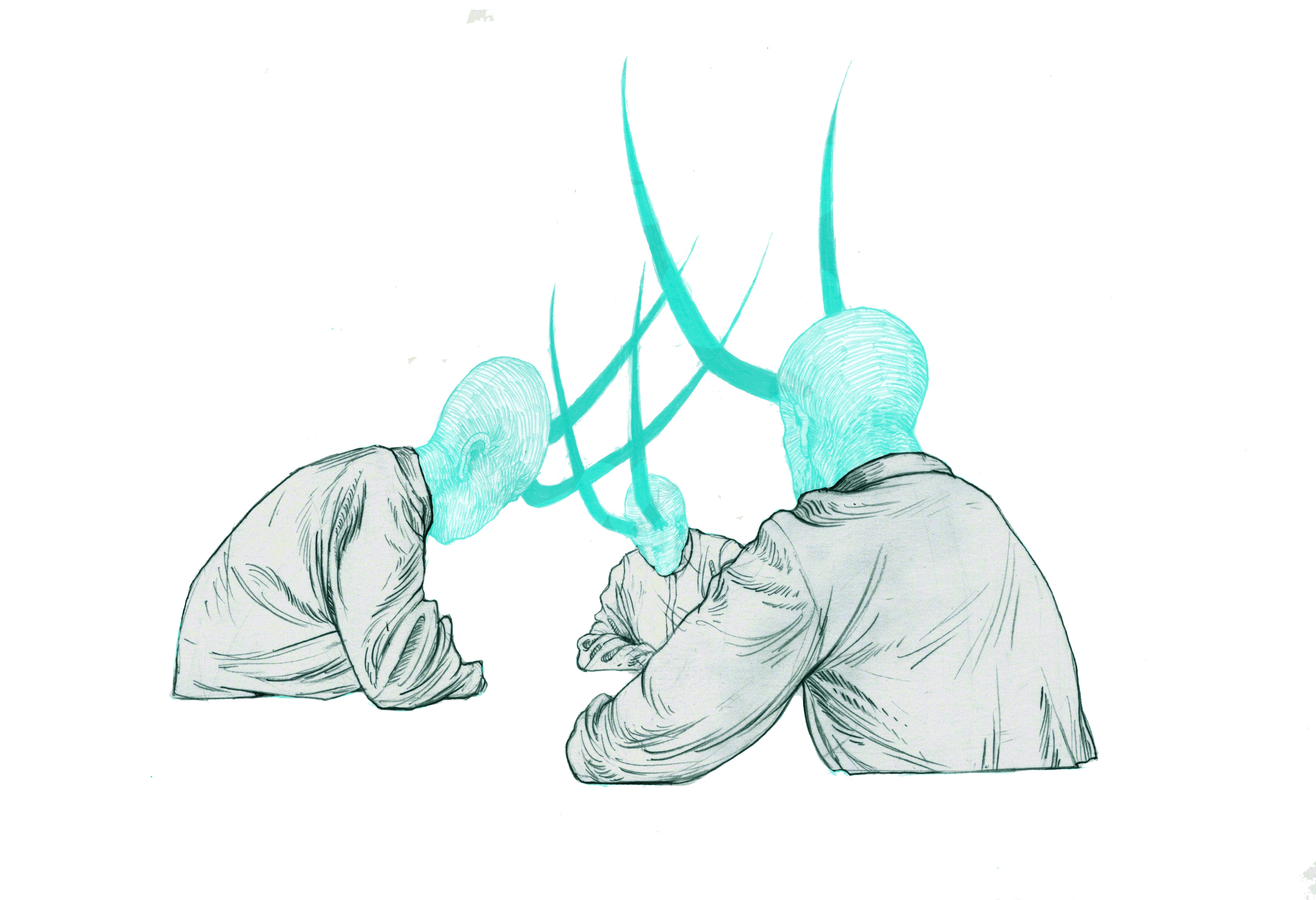 digital Art, Blue, White, Antlers, Humanized Wallpapers HD / Desktop ...