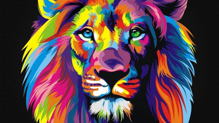 lion, Digital Art HD Wallpaper Desktop Background