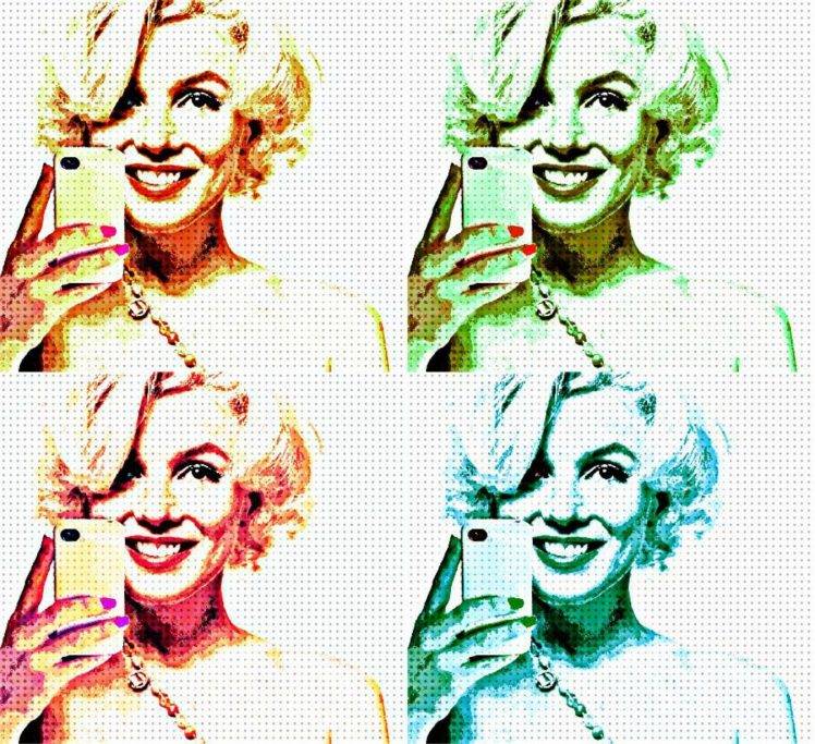 digital Art, Marilyn Monroe, Popart, Artwork, Model, ICO, Icon, Women, Selfies, Photography HD Wallpaper Desktop Background