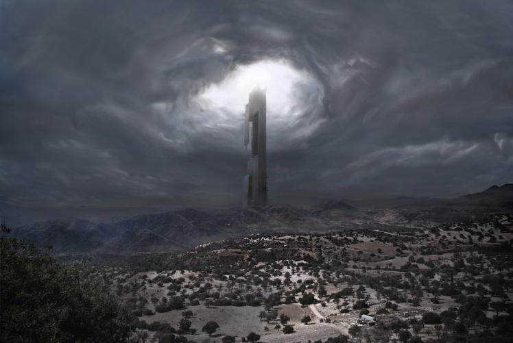 Half Life 2, Citadel, Sky, Mountain HD Wallpaper Desktop Background