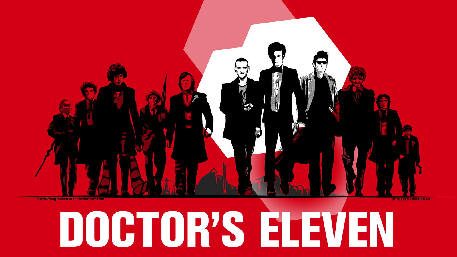 Doctor Who, Oceans Eleven, Red Wallpaper