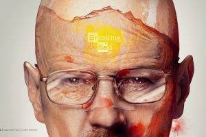 Breaking Bad, Walter White, Artwork, Glasses, Face, Adam Spizak