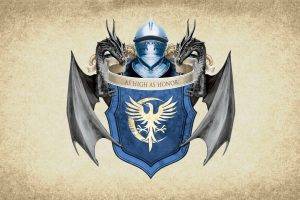 artwork, Paper, Coat Of Arms, Medieval, Crest, House Arryn, Sigils, Game Of Thrones