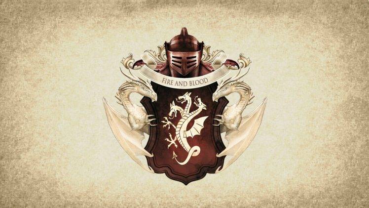 Game Of Thrones, Artwork, Paper, Coats Of Arms, House Targaryen HD Wallpaper Desktop Background
