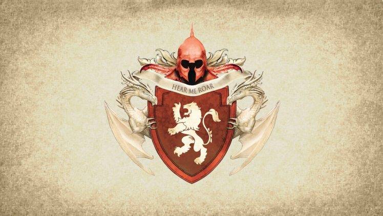 artwork, Paper, Coats Of Arms, Crest, Sigils, House Lannister, Game Of Thrones HD Wallpaper Desktop Background