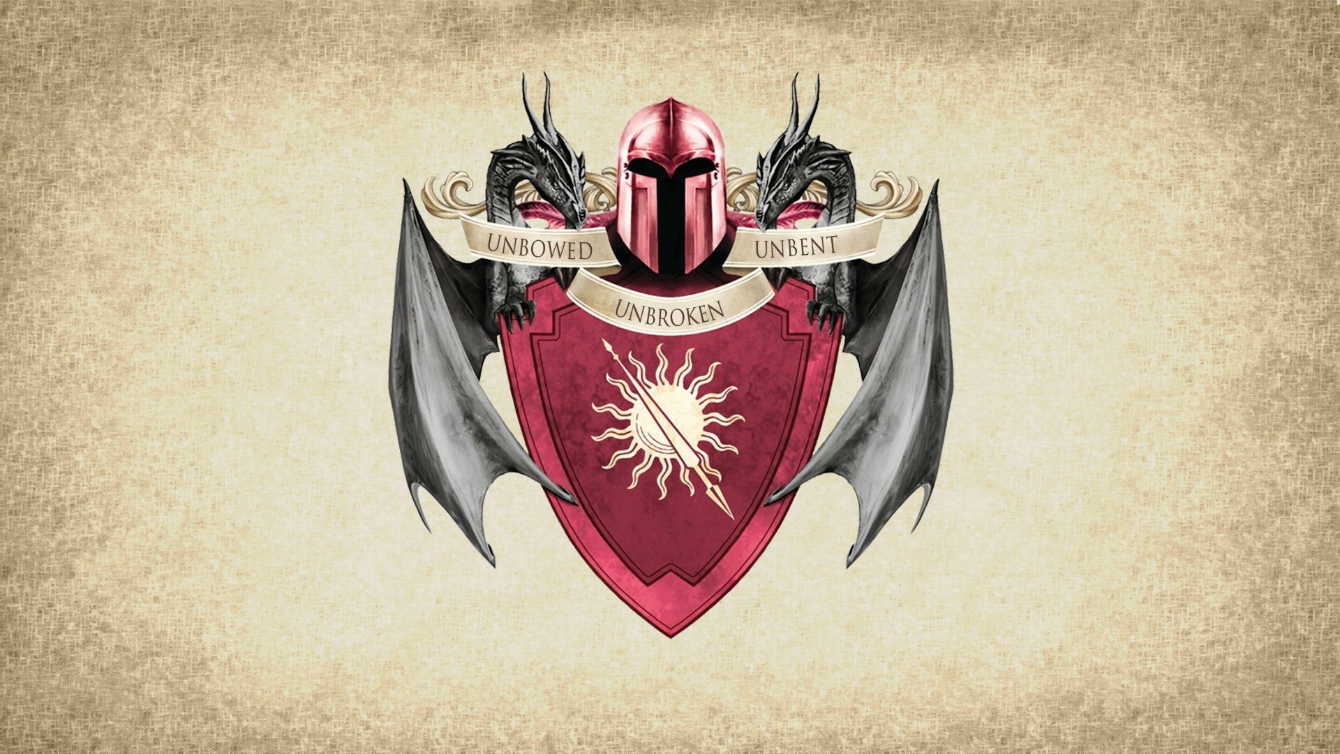 artwork, Paper, Coats Of Arms, Crest, House Martell, Sigils, Game Of Thrones Wallpaper