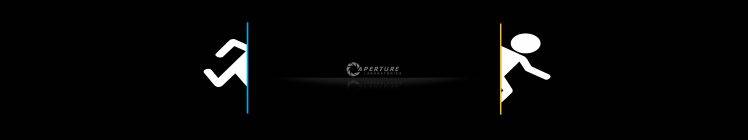 Portal, Portal 2, Aperture Laboratories, Triple Screen HD Wallpaper Desktop Background